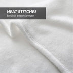 Bedsure GentleSoft Fleece Blankets Queen Size White - Image 5