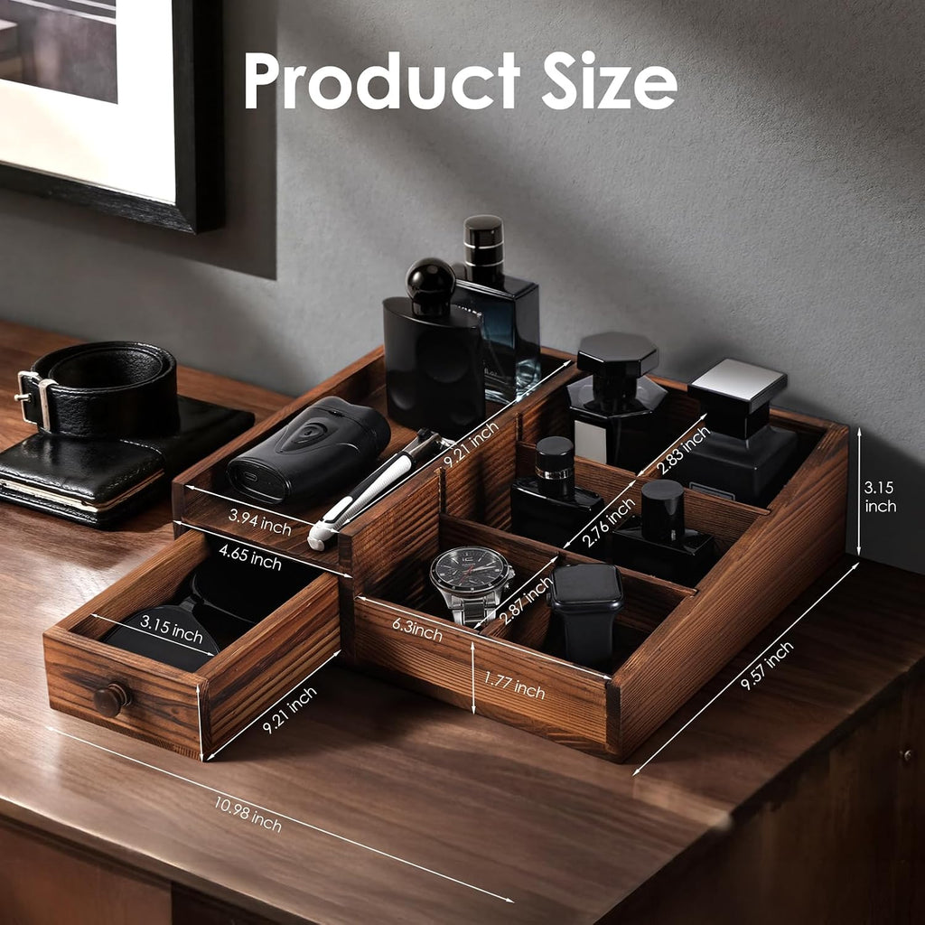 Bathroom Counter Organizer, Cologne Organizer for Men, Gifts for Men