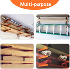 Wall Mount Wood Organizer and Lumber Storage Rack with 3-Level