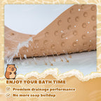 Kids Bathtub Mat Non Slip, Soft Rubber Shower Mat for Toddler