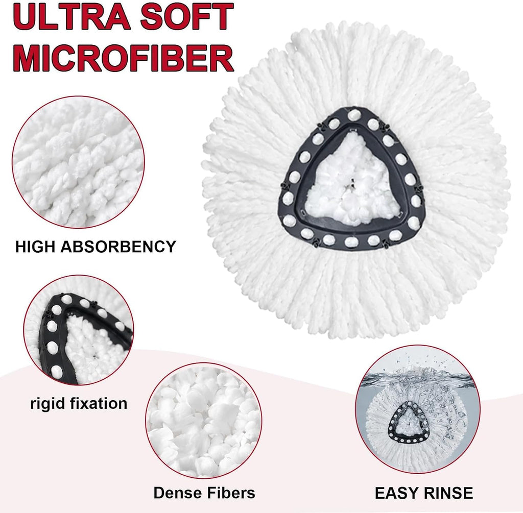 20PCS Mop Head Replacements,Machine Washable, Efficient Pet Hair Removal