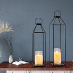 Outdoor Lanterns 2Pcs 21in Large Lantern Decorative for Patio Waterproof
