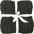 Bigacogo Chunky Knit Throw Blanket - Image 7