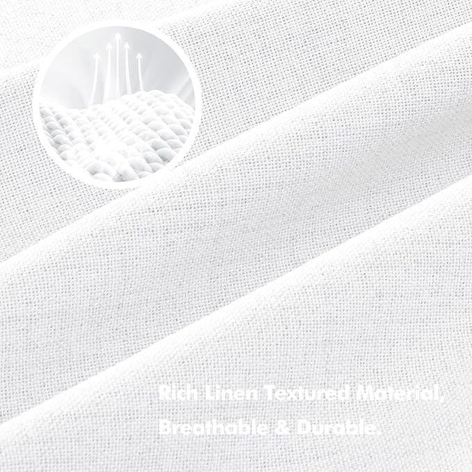 MIULEE 100% Blackout Linen Curtains - Image 3
