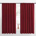 NICETOWN Blackout Curtains for Bedroom, Burgundy Red, 1 Pair, 70 by 63-inch by NICETOWN