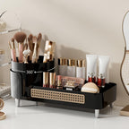 Rotating Makeup Organizer for Vanity Countertop, White