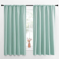 NICETOWN Blackout Curtains for Living Curtains, Aqua Blue, 52 by 63 Inch by NICETOWN