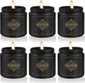 Gifts for Men,6 Pack Scented Candles for Men, Scented Candles Set Soy Candles for Home Him,Father's Day Gifts, Scents of Rosemary/Fresh Rose/Cedar Teak/Grapefruit/Rose & Pomegranate Berry/Fig