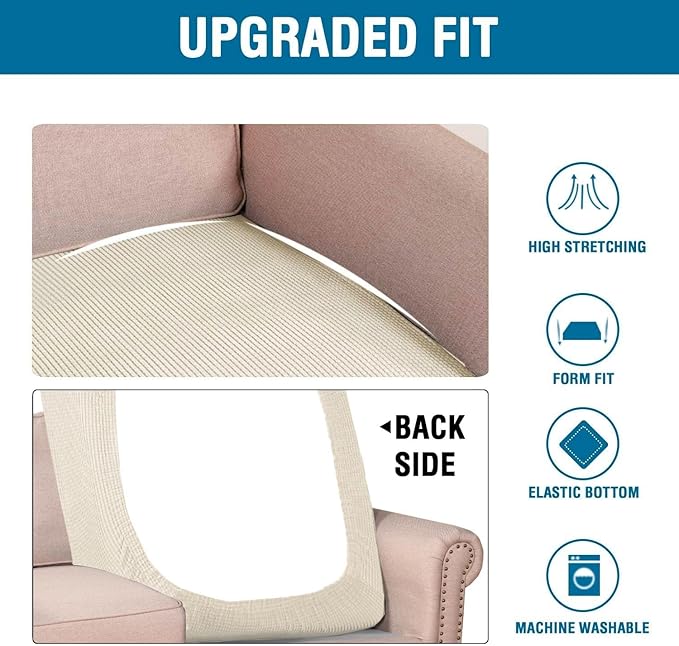 H.VERSAILTEX Super Stretch Individual Chaise Cover Sectional Couch Covers - Image 6