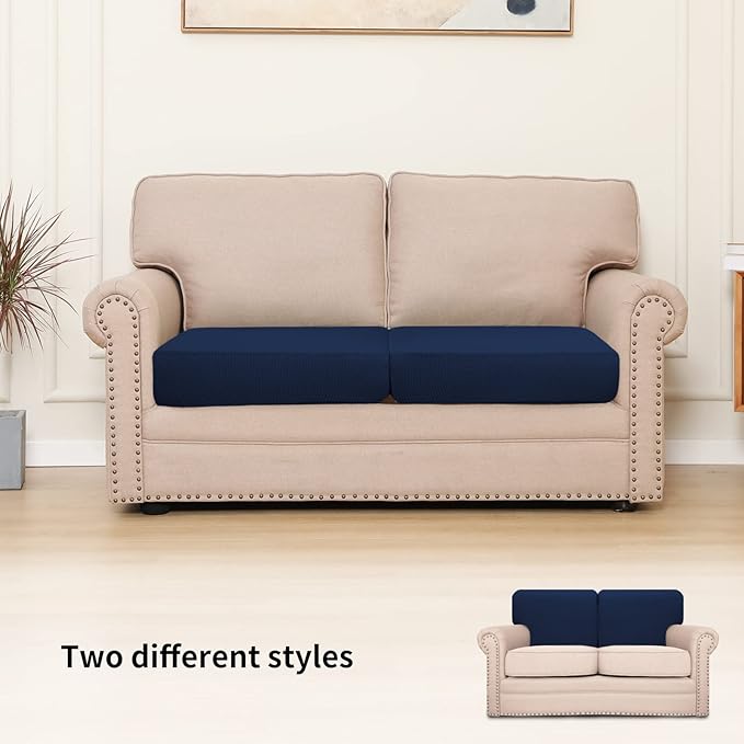 Easy-Going Stretch Individual Loveseat Couch Cushion Cover Sofa Cushion - Image 2