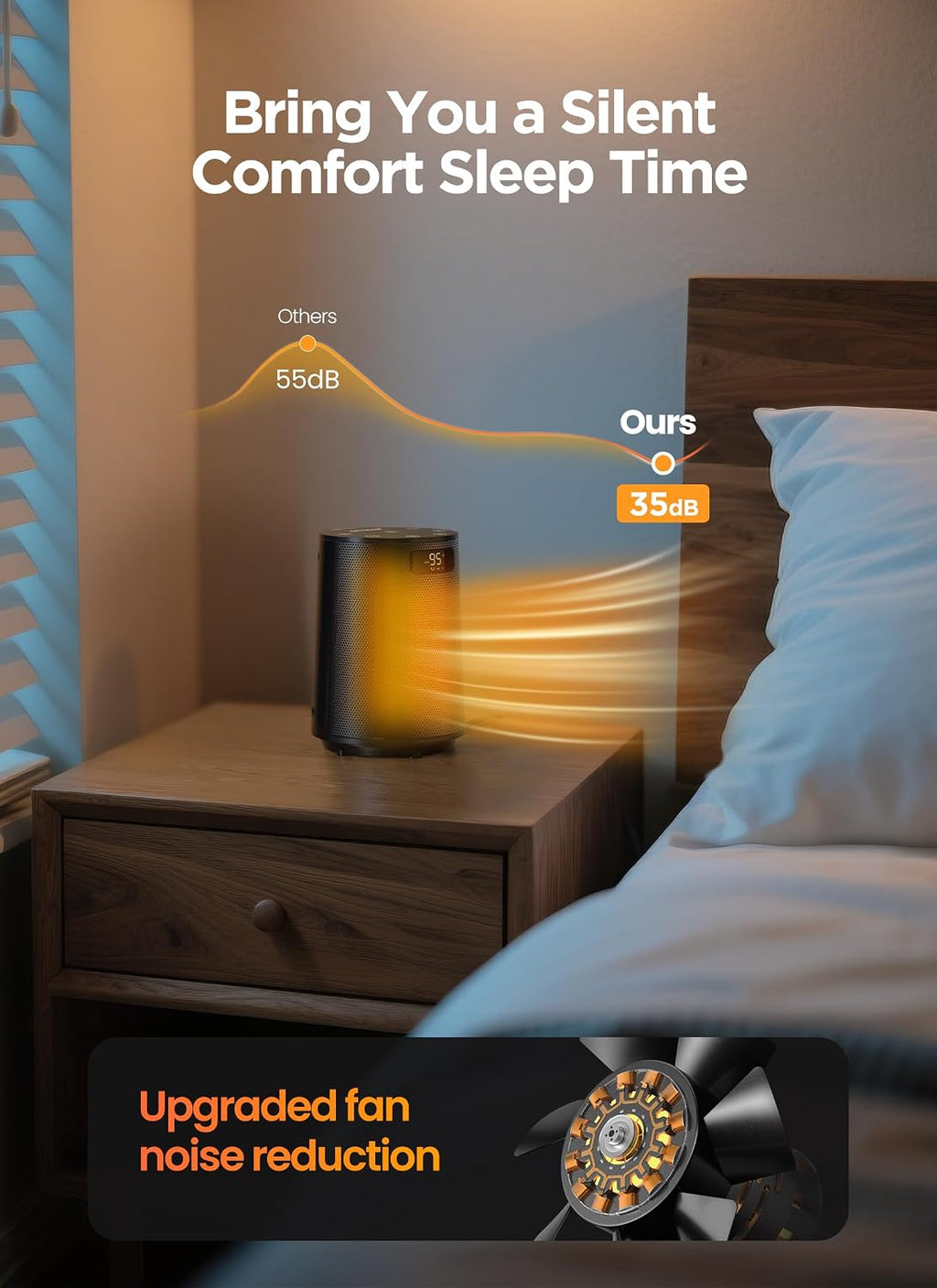 GiveBest Space Heater, Electric Portable Heaters for Indoor Use