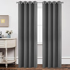 Joydeco Blackout Curtains 90 Inch Length 2 Panels Set, Thermal Insulated Long by JOYDECO