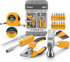 Hi-Spec Small Tool Kit Compact Set for Home and Office DIY, Green
