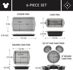 Farberware Disney Bake with Mickey Mouse Nonstick Bakeware Set/Baking Pans, 6 Piece - Black