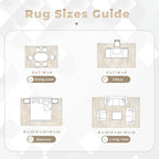 Area Rugs 8x10 for Living Room: Washable Rug Modern Abstract Neutral Soft - Image 8