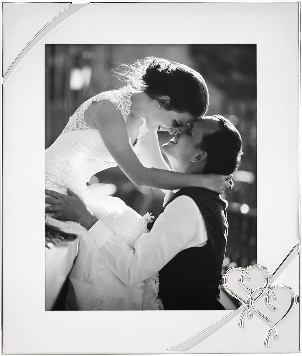 Lenox True Love 8x10 Wedding Silverplate Picture Frame