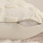 decorUhome Beige Bow Pillow Covers Set of 2 Coquette Aesthetic Cute Preppy - Image 8
