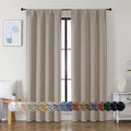 Simplebrand Ava Stone Blackout Curtains by Simplebrand
