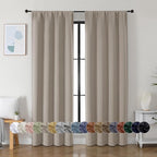 Simplebrand Ava Stone Blackout Curtains by Simplebrand