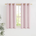 NICETOWN Blush Pink Short Linen Curtains by NICETOWN