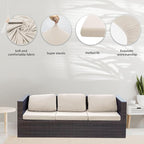 8Pcs Stretch Patio Cushion Covers, Outdoor Couch Covers Replacement, Outdoor - Image 3