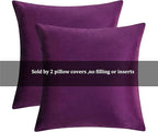 GIGIZAZA Decor Throw Couch Pillow Covers, Velvet Pillow Cases 24 x 24inch - Image 7