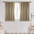 Deconovo Blackout Curtains for Kitchen Window Back Tab and Rod Pocket Curtains by Deconovo
