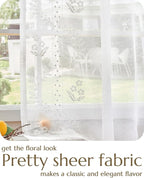 jinchan Belrose Linen Sheer Curtains - Image 3
