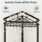 Corner Shower Caddy Stand - Rustproof Bathroom Organizer&Storage