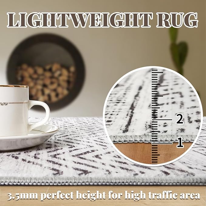 3x7 Washable Hallway Runner Rug - Image 7