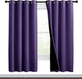 NICETOWN Lilac Purple Full Shade Curtain Panels, Pair of Thermal Insulated & by NICETOWN