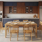 31.5" Solid Wood Dining Room Table,Rectangular Kitchen Real Wooden Table