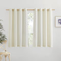 NICETOWN Linen Blend Kitchen Window Curtains Over Sink, Grommet Short Curtains by NICETOWN