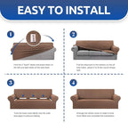 KEKUOU Stretch Loveseat Sofa Cover Slipcover, Couch Covers - Image 7