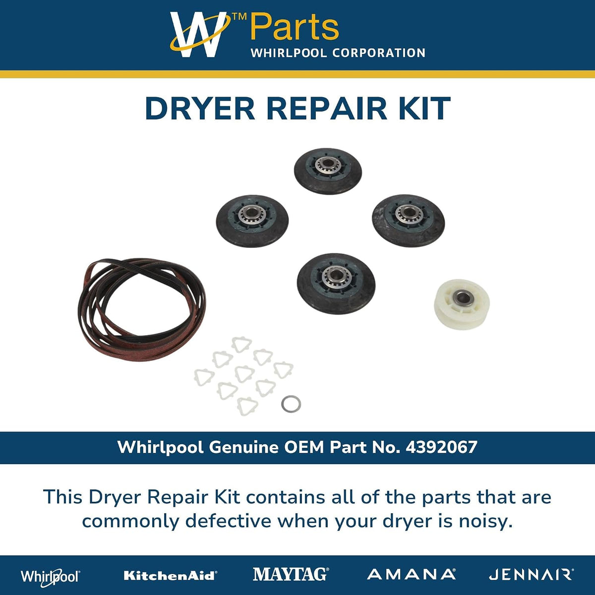 Whirlpool 4392067 Dryer Repair Kit, Original Version