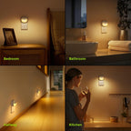 AUVON Plug-in Night Light, Motion Sensor and Dusk to Dawn Sensor, 4 Packs