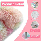 yulidayang Rainbow Fluffy Round Area Rugs - Image 4
