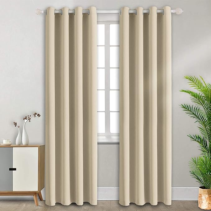 BGment Room Darkening Curtains 96 Inches Long by BGment