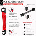 Angle Stop Wrench Kit, 1/2" Compression Sleeve Puller, Pro Plumber Wrench