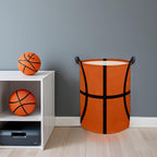 Basketball Kids Laundry hamper Hamper for Nursery Boy and Girl Storage Bin Organizer Room Decor for Home(Basketball Pattern)