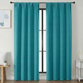 Simplebrand Ava Teal Blackout Curtains by Simplebrand