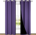NICETOWN Blackout Curtains 80 inches Long, Full Light Blocking Drapes by NICETOWN