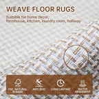 eqivei Kitchen Rugs and Mats Non Skid Washable Set of 2 PCS, Absorbent Runner - Image 3