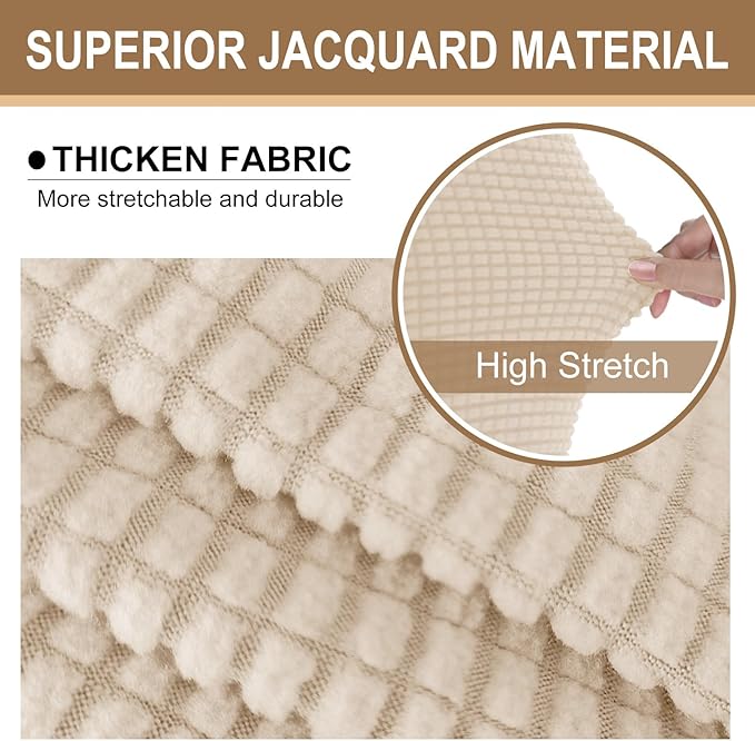 U-NICE HOME Stretch Futon Cover Armless Bed Slipcover - Image 3
