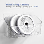 Bath Toy Storage Holder, 2 Pack Clear Bathtub Shower Caddy Shower Organizer
