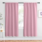 NICETOWN Blackout Curtains for Living Curtains, Rouge Pink, 2 Panels, 42 by 72 by NICETOWN