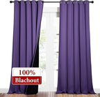 NICETOWN Total Shade Curtains and Draperies, Heavy-Duty Full Light Shading - Image 2