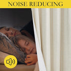 NICETOWN Natural Bedroom Full Blackout Linen Curtain Panels Set of 2, Cold - Image 3