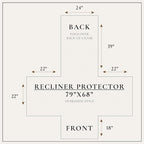 Great Bay Home Velvet Recliner Cover - Image 5