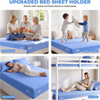 Bed Sheet Holders for Corners, 4-Pack Foldable Fitted Sheet Holder